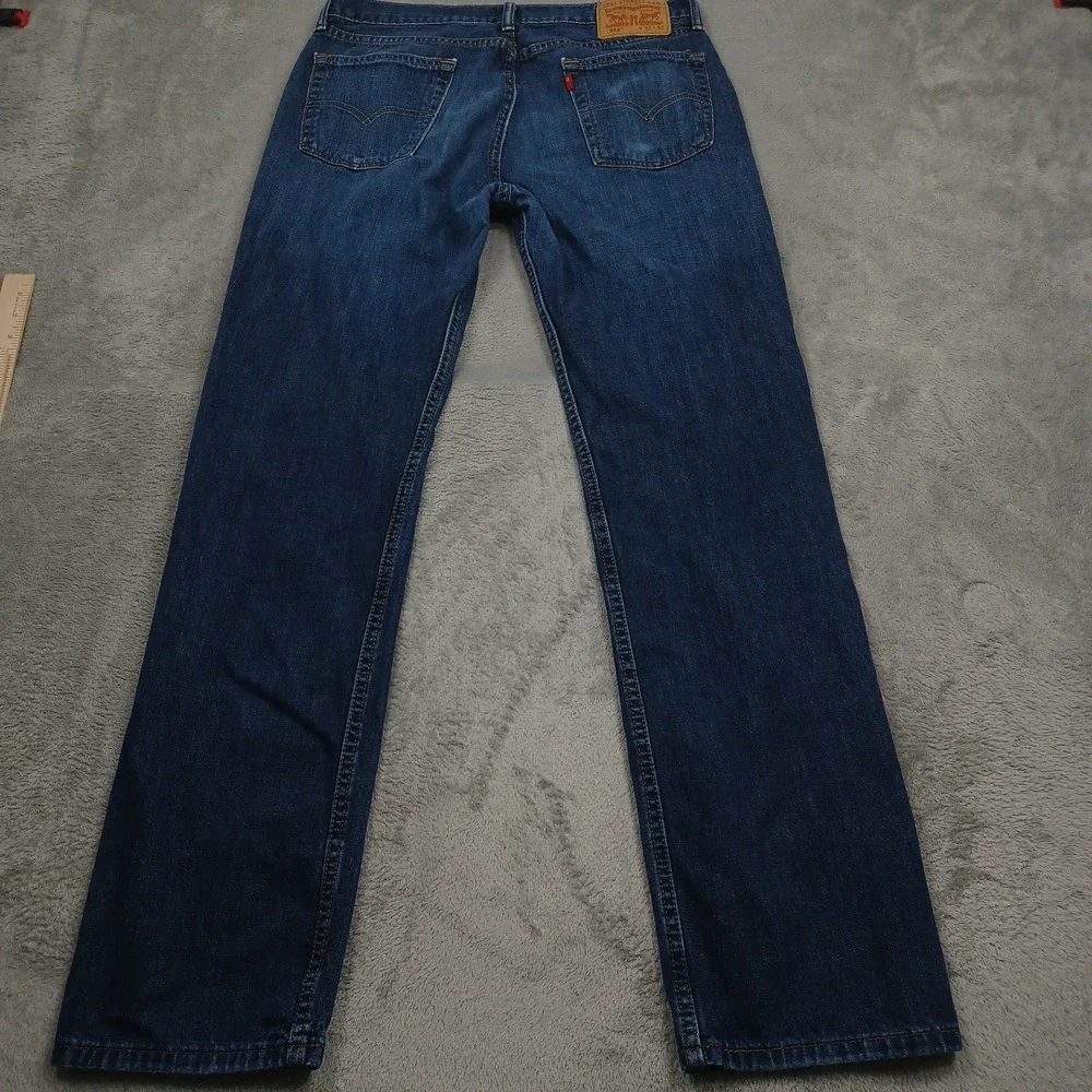 Levis 514 Jeans Mens 32x32 Blue Denim Casual Straight Fit Modern Pockets